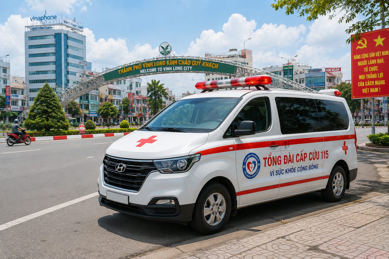 Xe cấp cứu Vĩnh Long