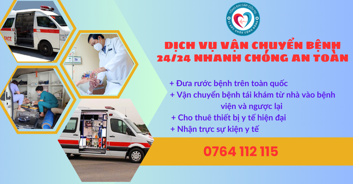 Dịch vụ vận chuyển bệnh 24/24 nhanh chóng,an toàn