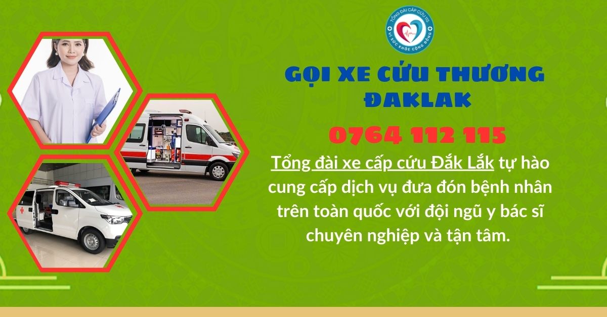 Tổng đài xe cấp cứu Đắk Lắk