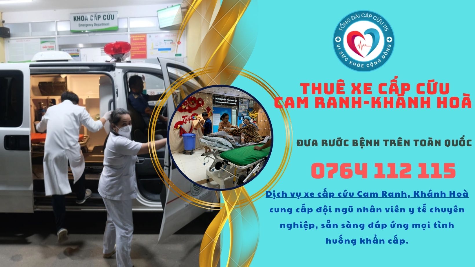 Dịch vụ xe cấp cứu Cam Ranh, Khánh Hoà
