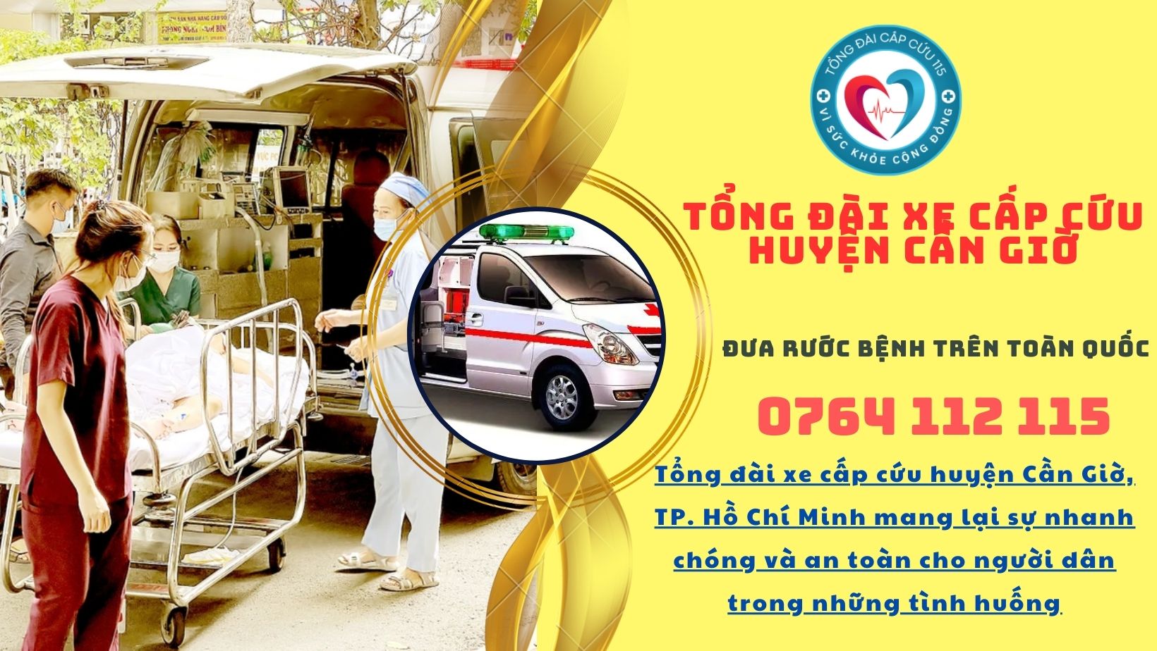 Tổng đài xe cấp cứu huyện Cần Giờ, TP. Hồ Chí Minh