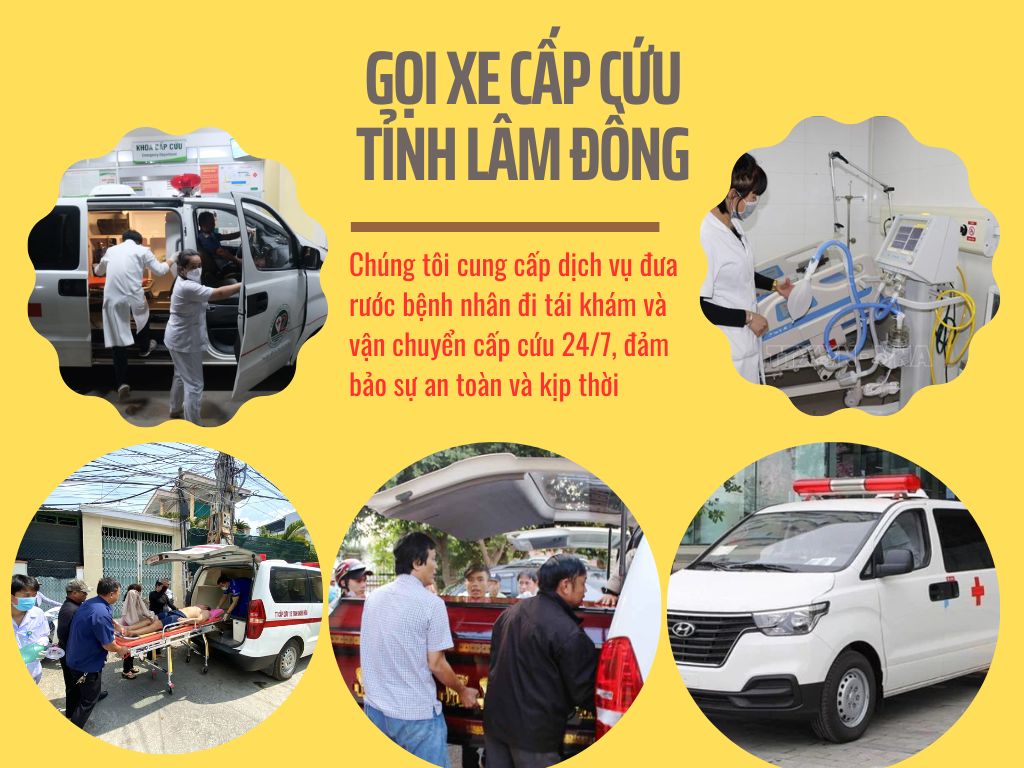 Dịch vụ vận chuyển xe cấp cứu Lâm Đồng