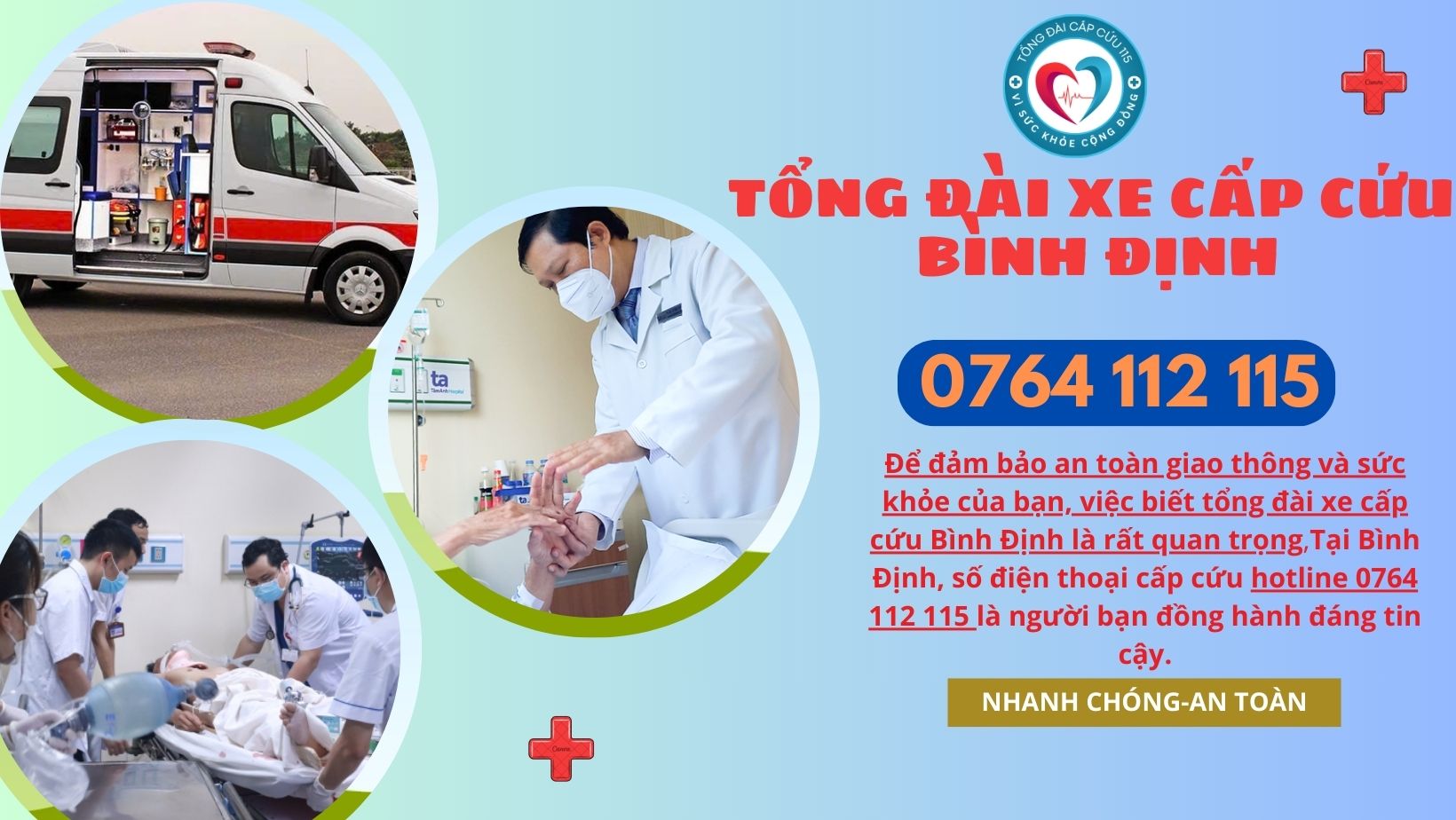 tổng đài xe cấp cứu Bình Định