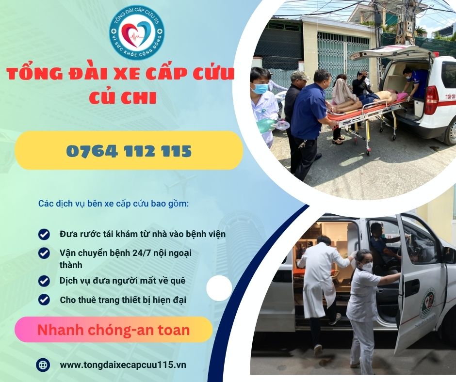 tổng đài xe cấp cứu Củ Chi,Tp Hồ Chí Minh