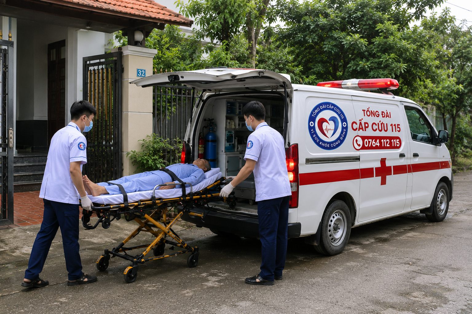 Chuyển viện bệnh nhân Hưng Yên đi bệnh viện lớn