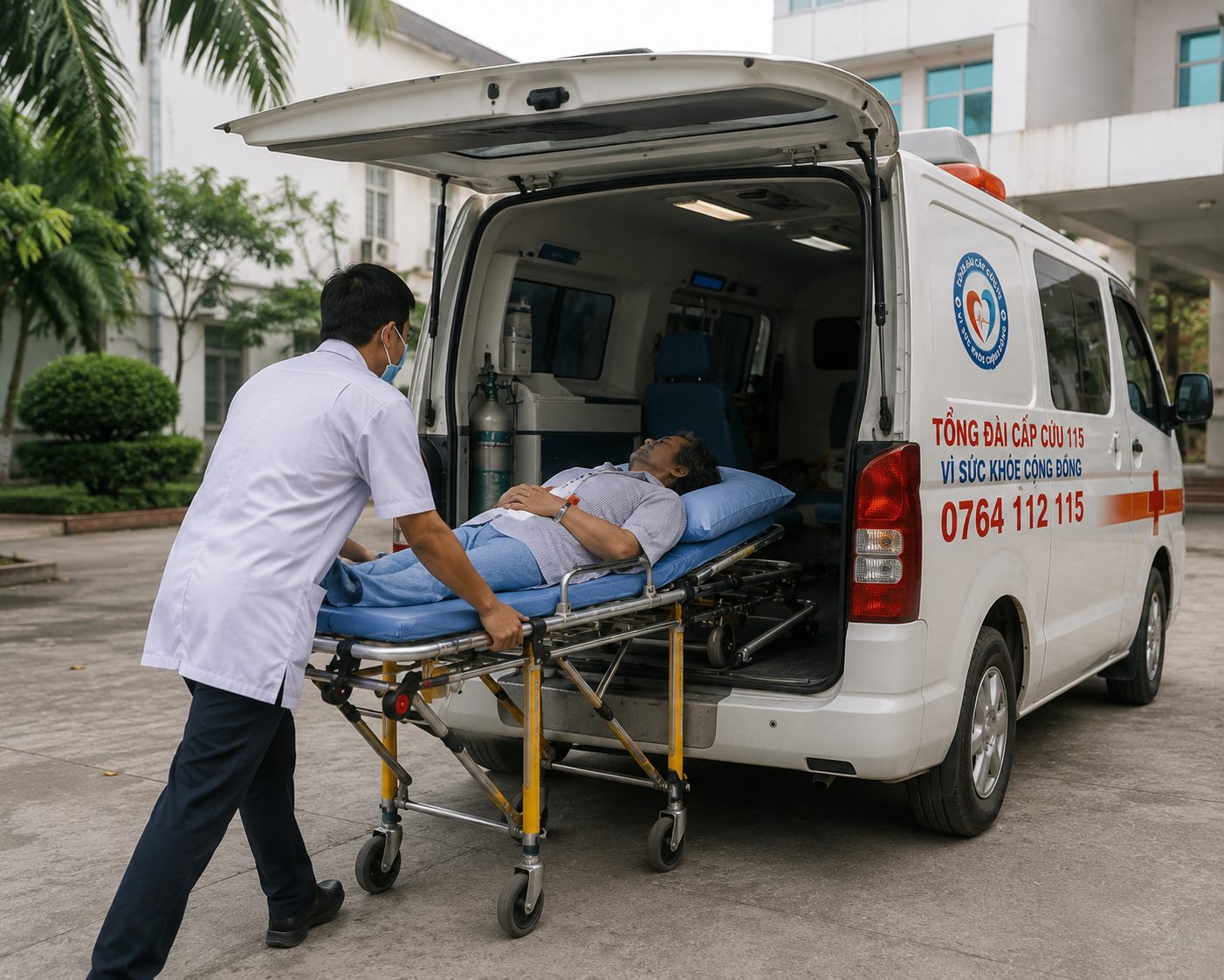 Tổng đài cấp cứu 115 Nghệ An - 0764 112 115