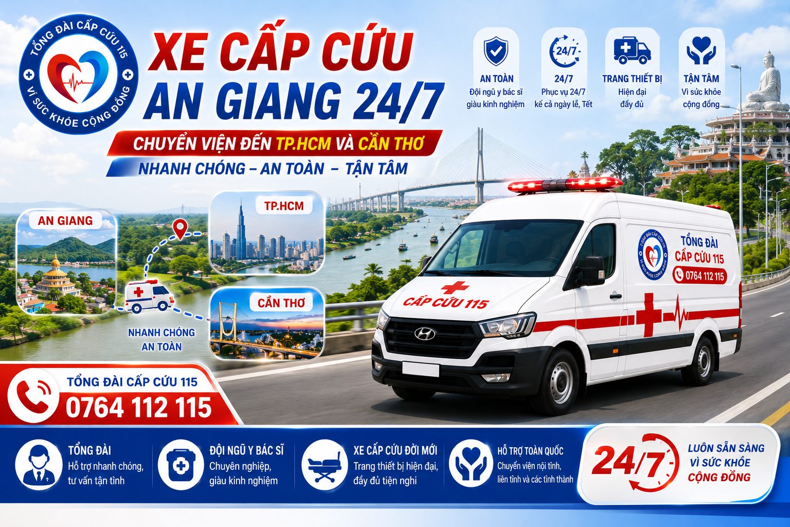Xe cấp cứu An Giang