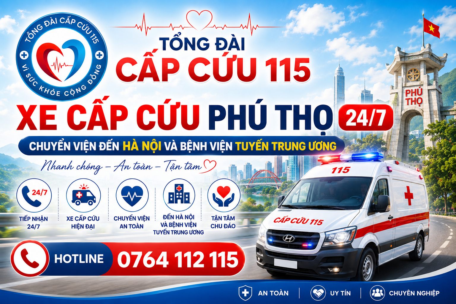 Xe Cấp Cứu Bắc Ninh 24/7 - Hỗ Trợ Chuyển Viện Bạch Mai Và Việt Đức